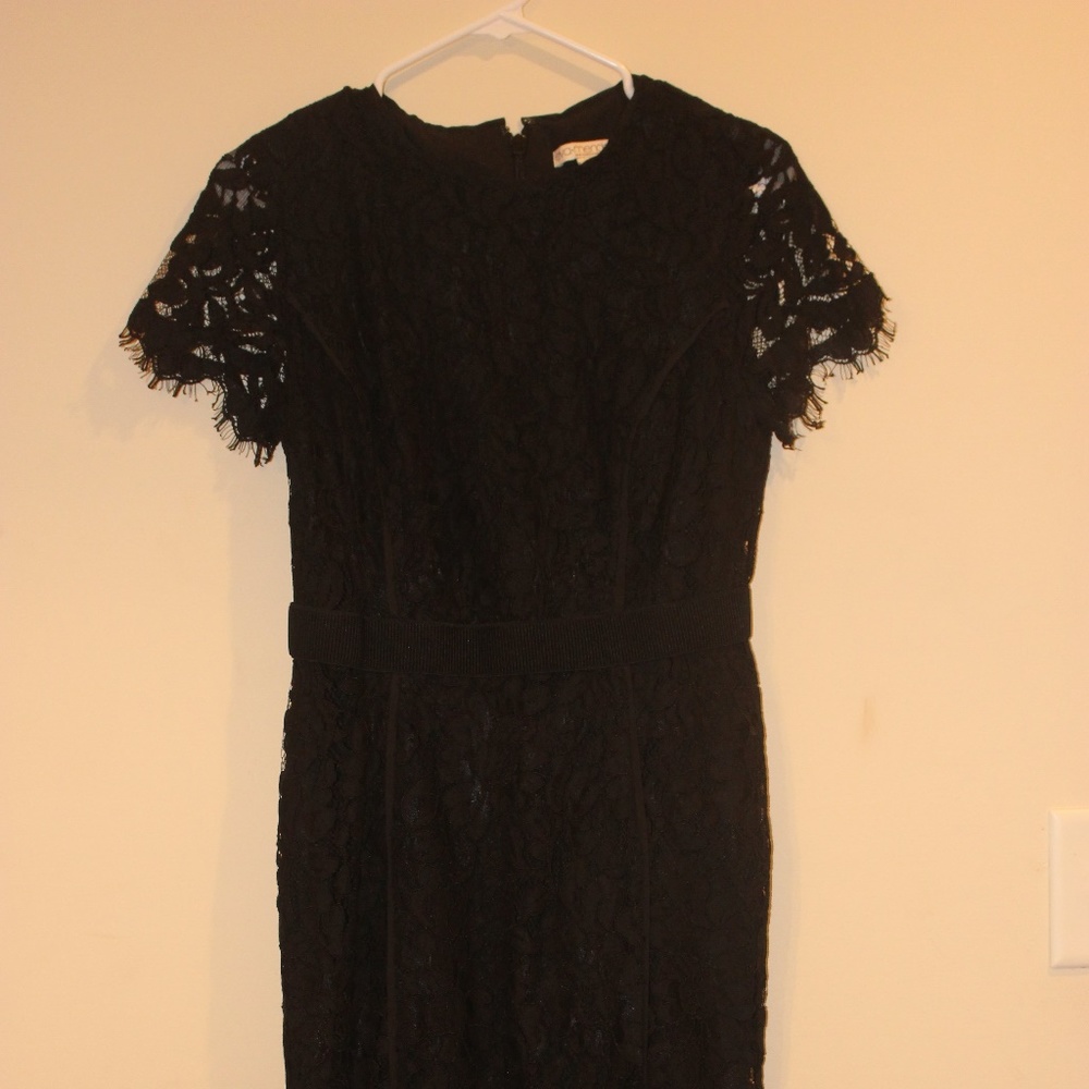 Eva Mendes Lace Sheath Style Dress